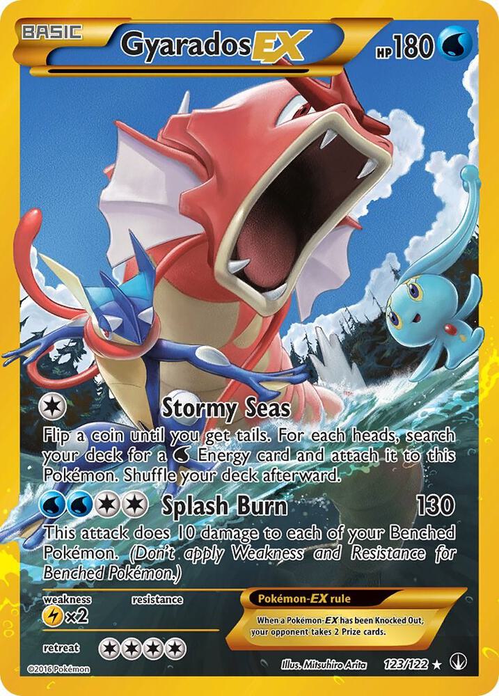Gyarados EX (Secret) Holo Secret Rare XY - BREAKpoint 123/122 NM