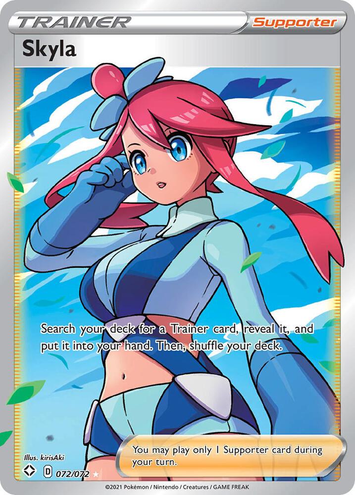 Skyla (Full Art) Holo Ultra Rare Shining Fates 072/072 NM