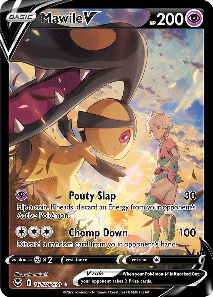Mawile V Holo Ultra Rare SWSH12: Silver Tempest Trainer Gallery TG17/TG30 NM