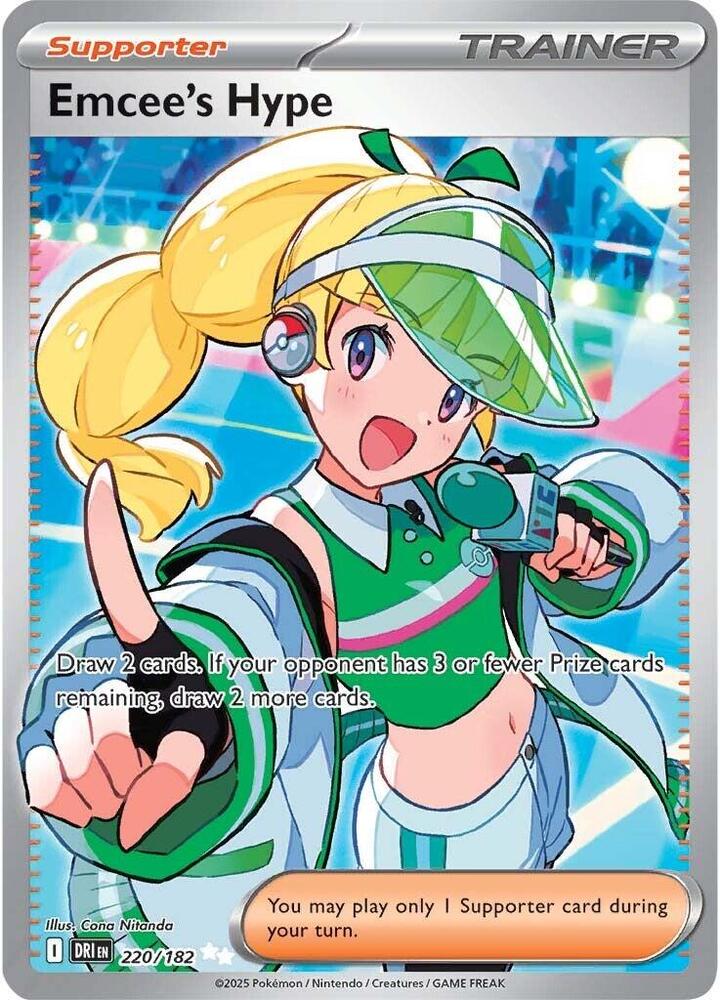 Emcee's Hype Holofoil Ultra Rare SV10: Destined Rivals 220/182 NM