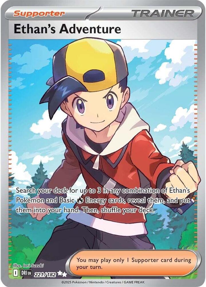 Ethan's Adventure Holo Ultra Rare SV10: Destined Rivals 221/182 NM