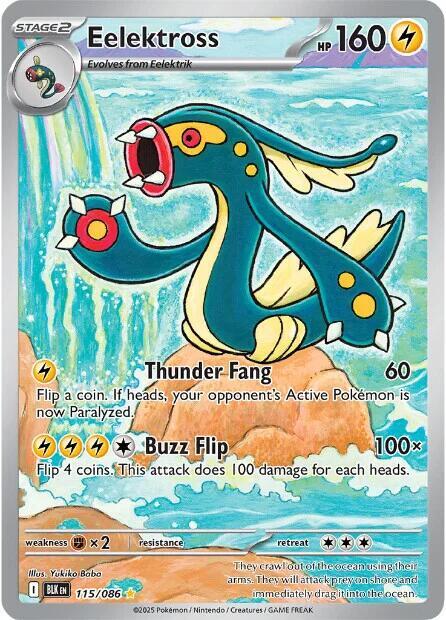Eelektross Holo Illustration Rare SV: Black Bolt 115/086 NM