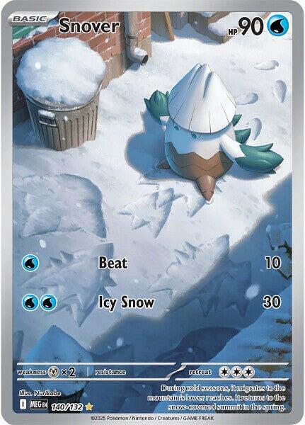 Snover Holo Illustration Rare ME01: Mega Evolution 140/132 NM
