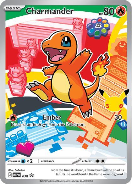 Charmander Holo Promo ME: Mega Evolution Promo 038 NM
