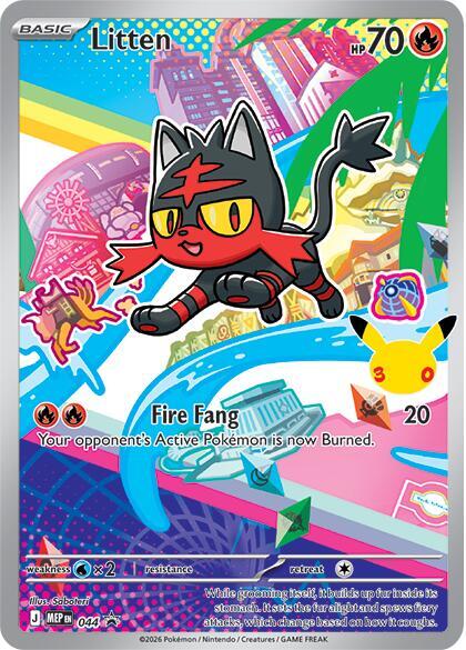 Litten Holo Promo ME: Mega Evolution Promo 044 NM