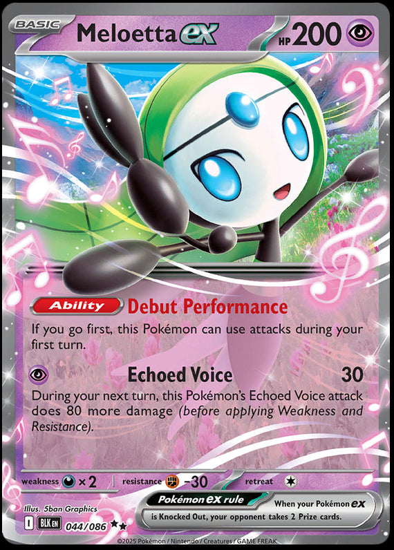 Image of Meloetta ex Black Bolt (BLK) #44