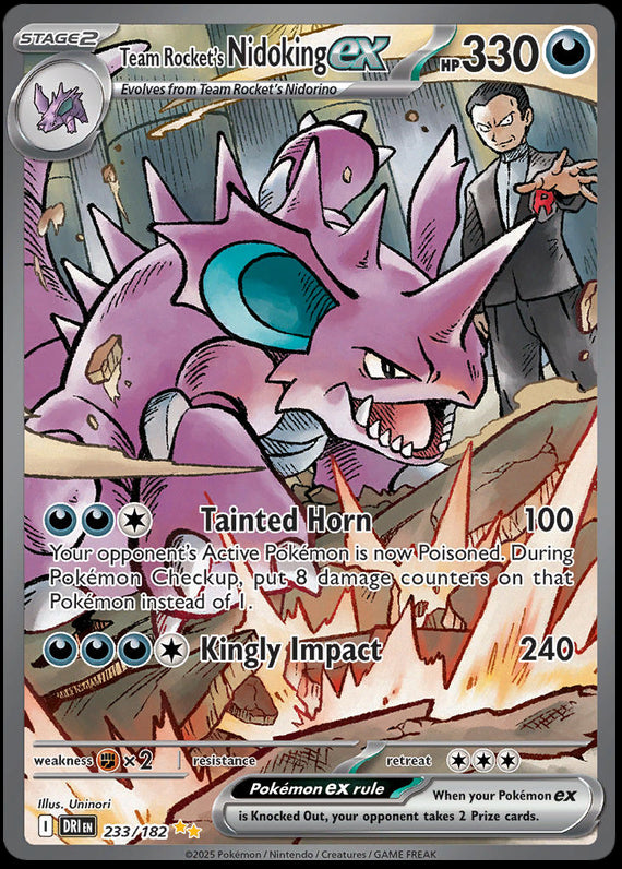 Image of Team Rockets Nidoking ex Destined Rivals (DRI) #233