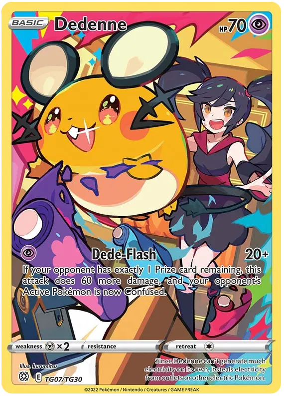 Dedenne TG07/TG30 Brilliant Stars Trainer Gallery