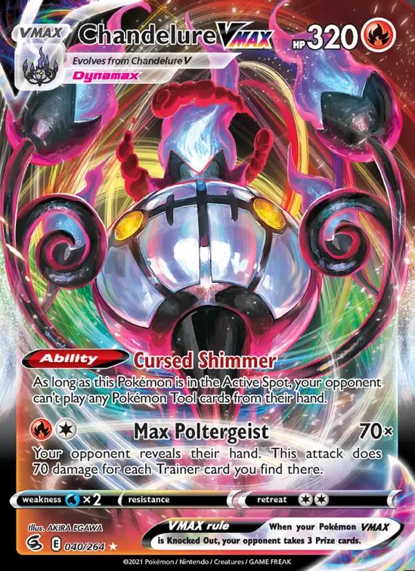 Image of Chandelure VMAX Fusion Strike (FST) #040