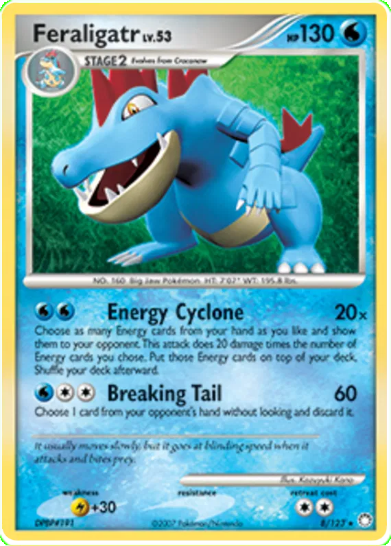 Feraligatr Holo 008/123 Mysterious Treasures NM