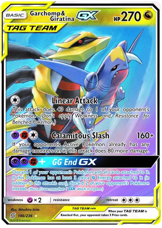 Garchomp and Giratina GX 146/236 Unified Minds