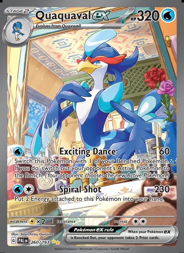 Image of Quaquaval ex Paldea Evolved (PAL) #260