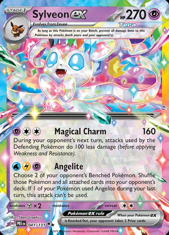 Image of Sylveon ex Prismatic Evolutions (PRE) #041