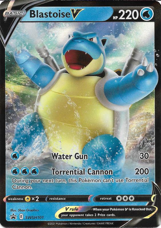Image of Blastoise V Sword and Shield Promos #SWSH101