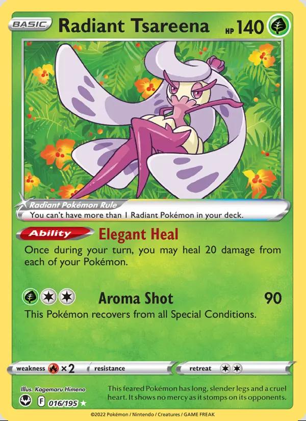 Image of Radiant Tsareena Silver Tempest (SIT) #016