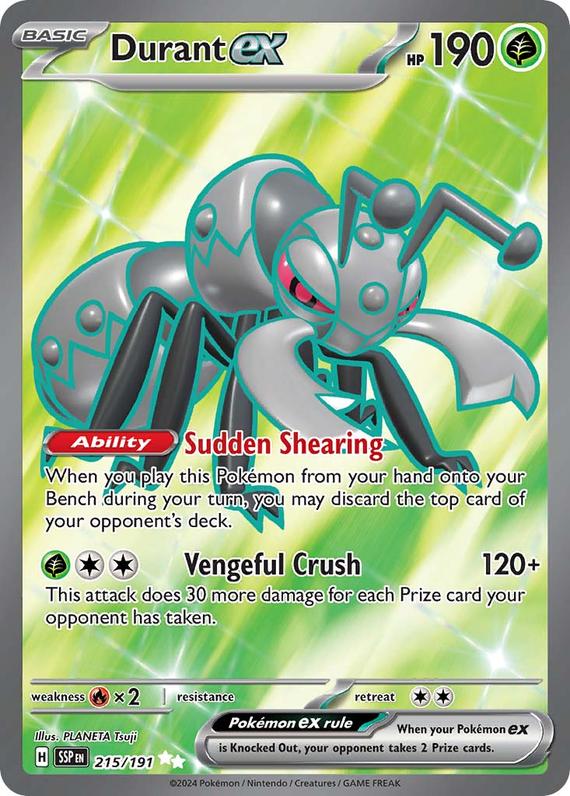 Image of Durant ex Surging Sparks (SSP) #215
