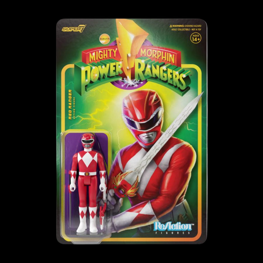 Power Rangers - Red Ranger ReAction 3.75" Action Figure