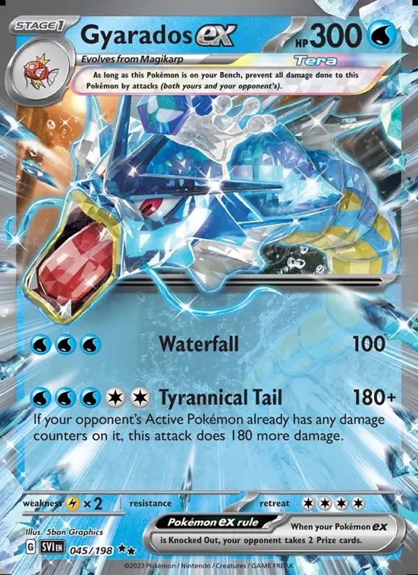 Image of Gyarados ex Scarlet and Violet (SVI) #045