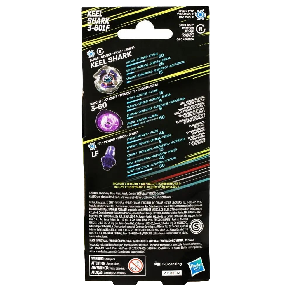 Beyblade X Booster Single Top - Keel Shark 3-60LF