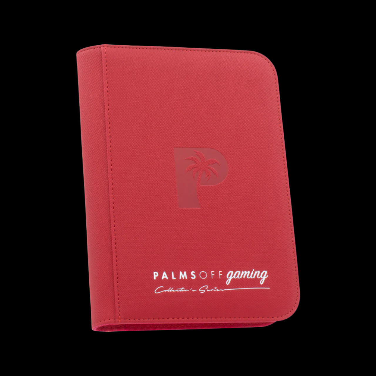 Palms Off Gaming -Collector's Series 4 Pocket Zip Trading Card Binder - RED