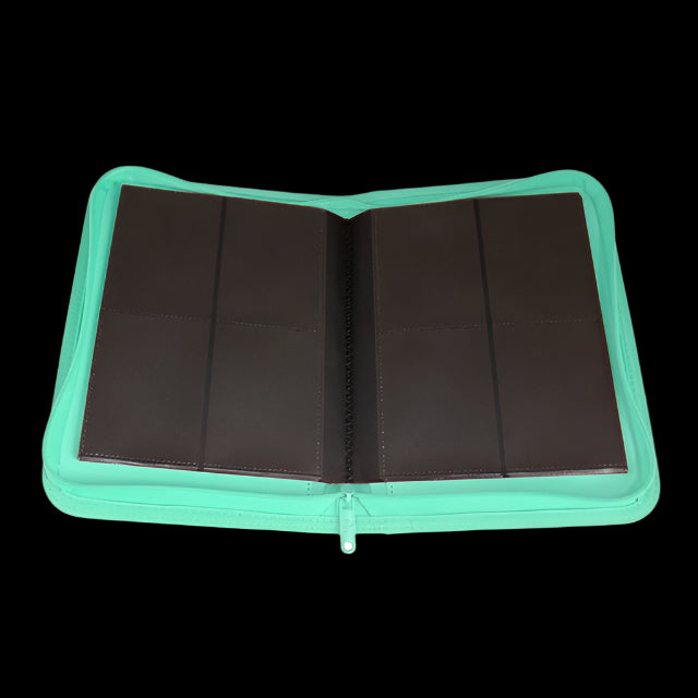 Palms Off Gaming -Collector's Series 4 Pocket Zip Trading Card Binder - TEAL