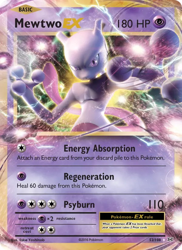 Image of Mewtwo-EX Evolutions (EVO) #52