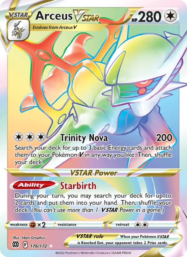 Image of Arceus VSTAR Brilliant Stars (BRS) #176