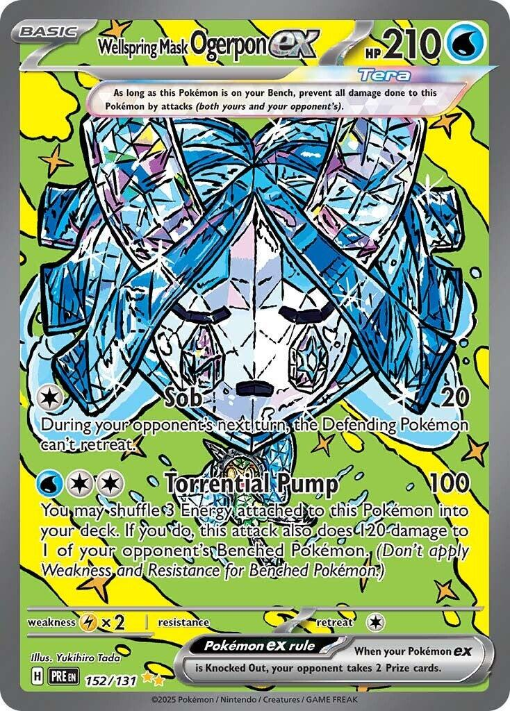Wellspring Mask Ogerpon EX (152/131) SIR PRE Prismatic Evolutions