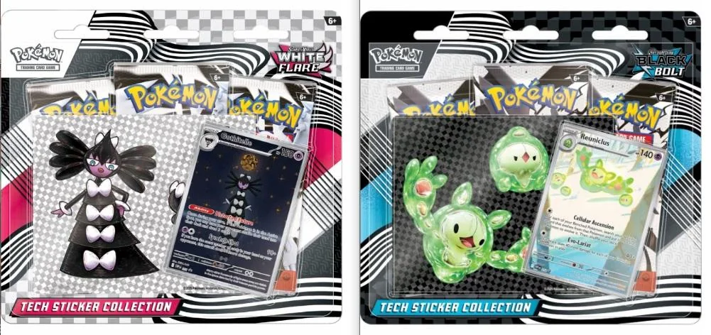 Pokémon TCG - Black Bolt and White Flare Tech Sticker Pack