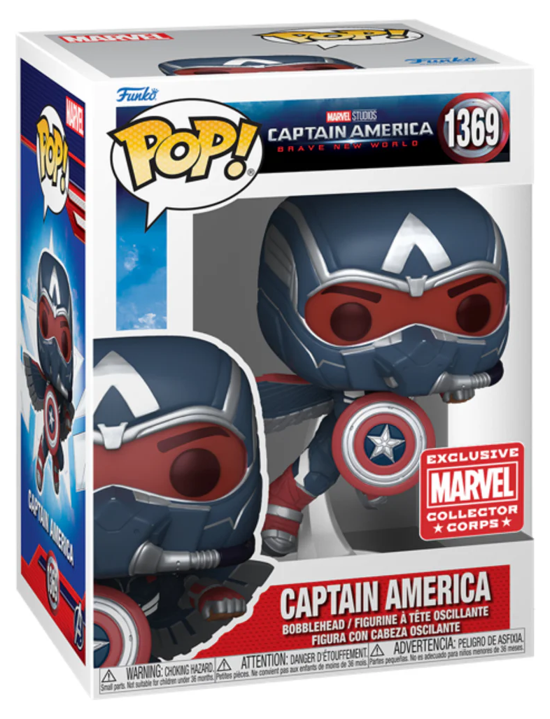Captain America Brave New World - Captain America Collector Corps Pop! Vinyl