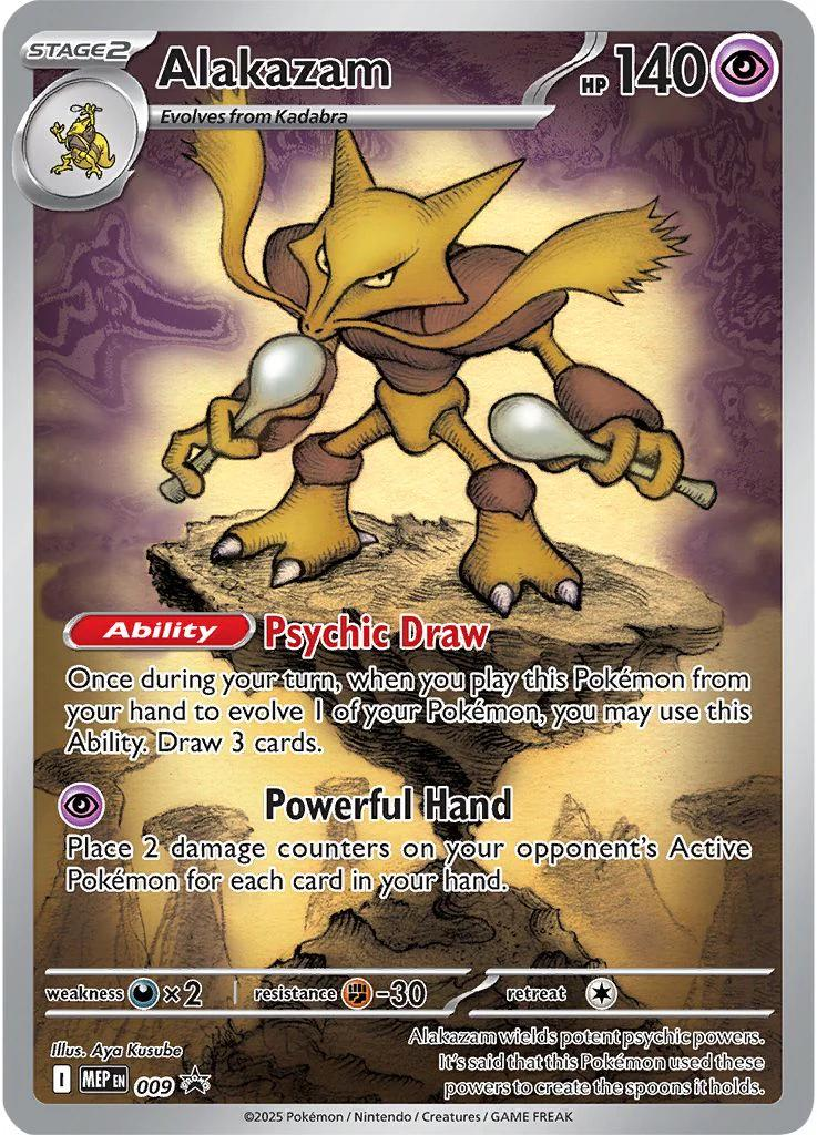 Alakazam Mega Evolutions Black Star Promo 009