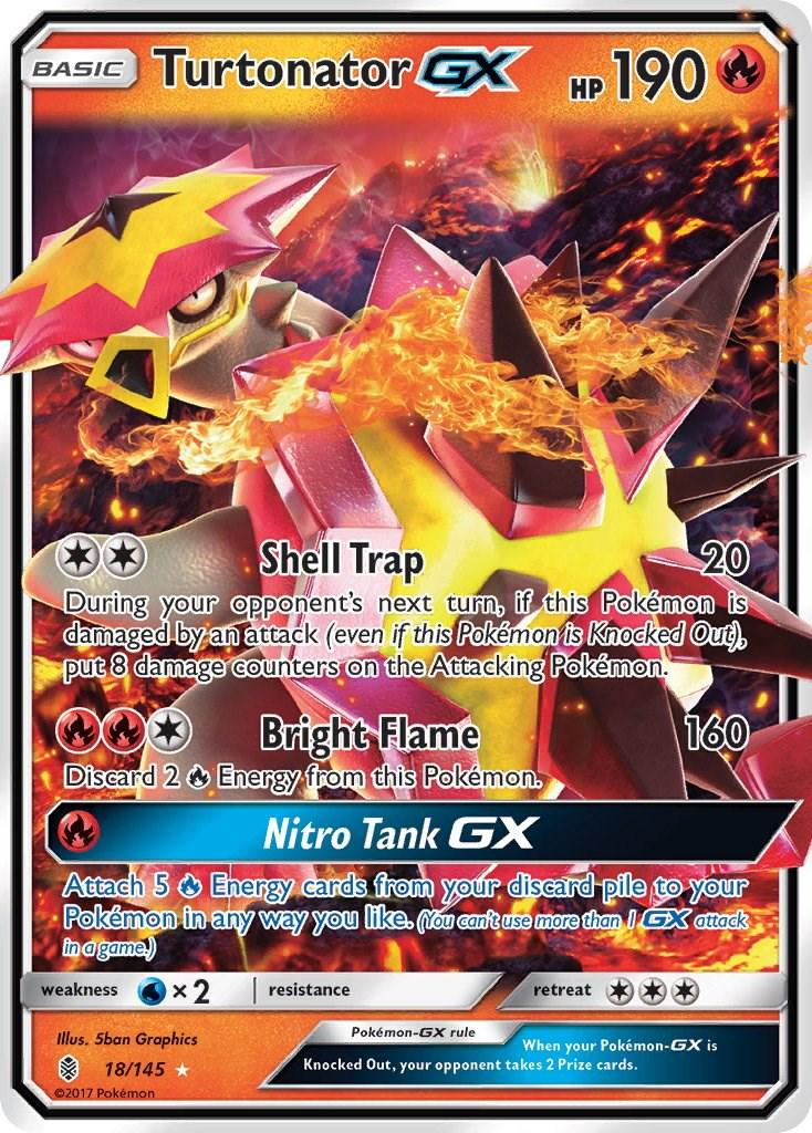 Turtonator GX (18/145) Rare Holo GX Guardian Rising