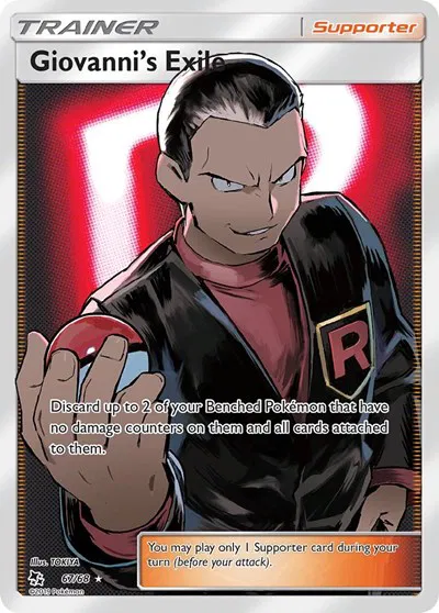 PSA 10 Giovanni's Exile (067/068) UR Hidden Fates