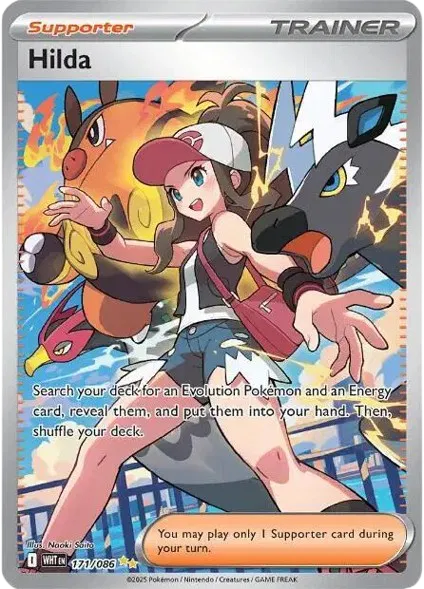 PSA 9 Hilda (171/086) SIR White Flare