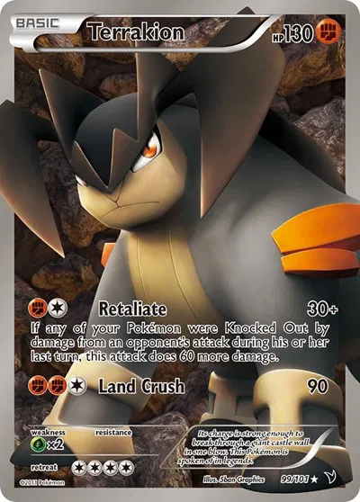 PSA 9 Terrakion (099/101)UR Noble Victories