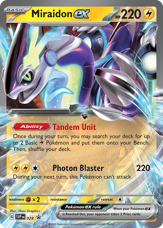 Image of Miraidon ex Scarlet and Violet Promos (svp) #028