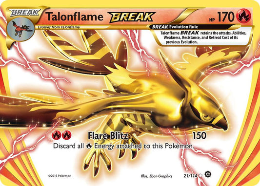 Talonflame BREAK Holo Rare BREAK XY - Steam Siege 21/114 NM