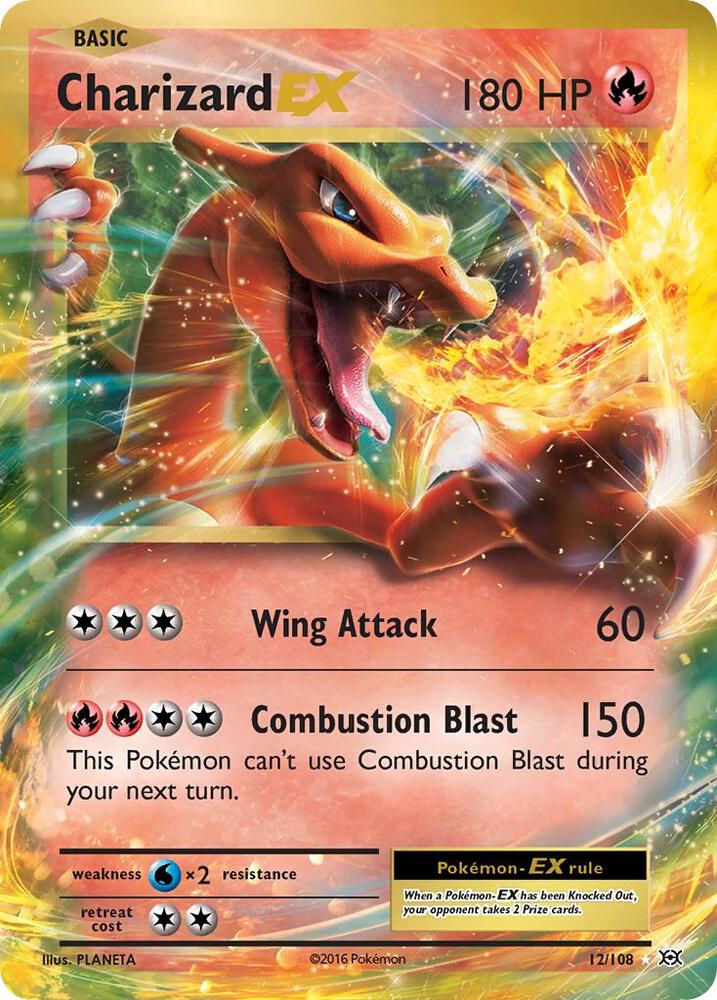 Charizard EX Holo Ultra Rare XY - Evolutions 12/108 NM