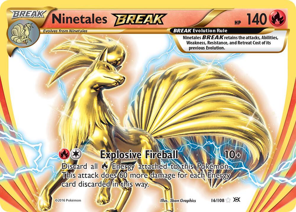 Ninetales BREAK Holo Rare BREAK XY - Evolutions 16/108 NM