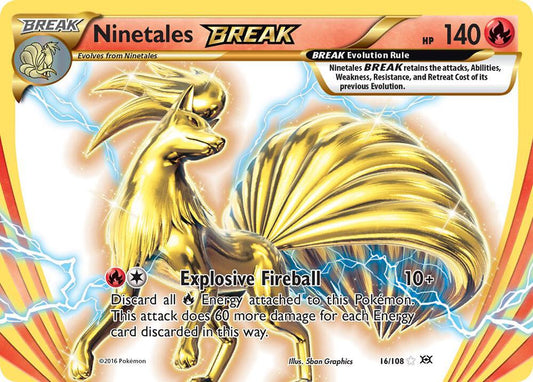 Ninetales BREAK Holo Rare BREAK XY - Evolutions 16/108 NM