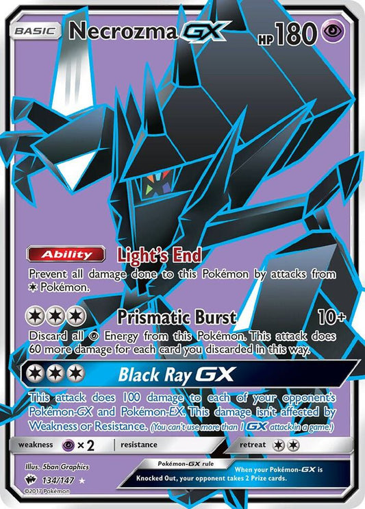 Necrozma GX (Full Art) Holo Ultra Rare SM - Burning Shadows 134/147 NM