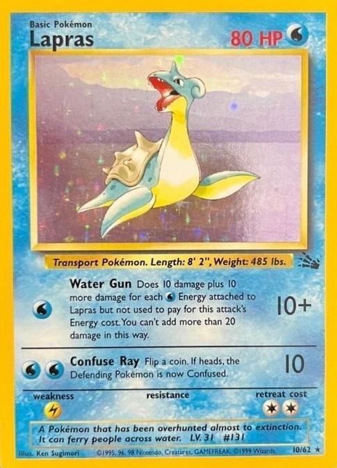 Lapras (10/62) Holo Fossil