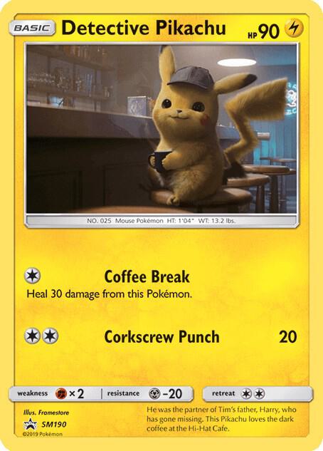 Detective Pikachu Holo Promo SM Promos SM190 NM
