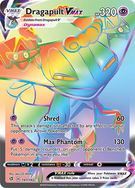 Dragapult VMAX (Secret) Holo Secret Rare SWSH02: Rebel Clash 197/192 NM