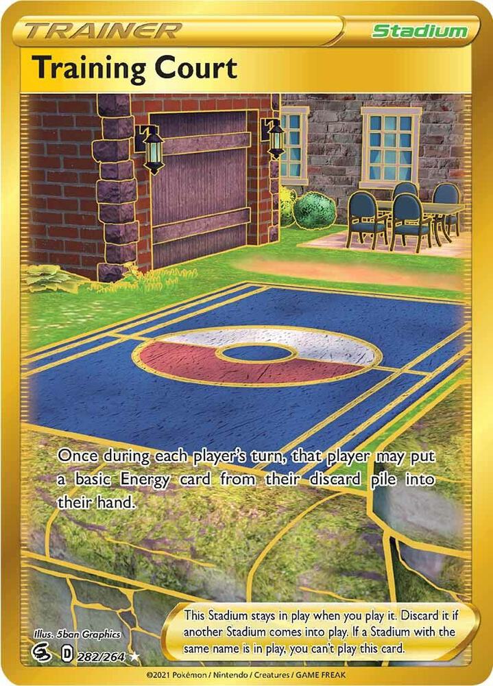 Training Court (Secret) Holofoil Secret Rare SWSH08: Fusion Strike 282/264 NM