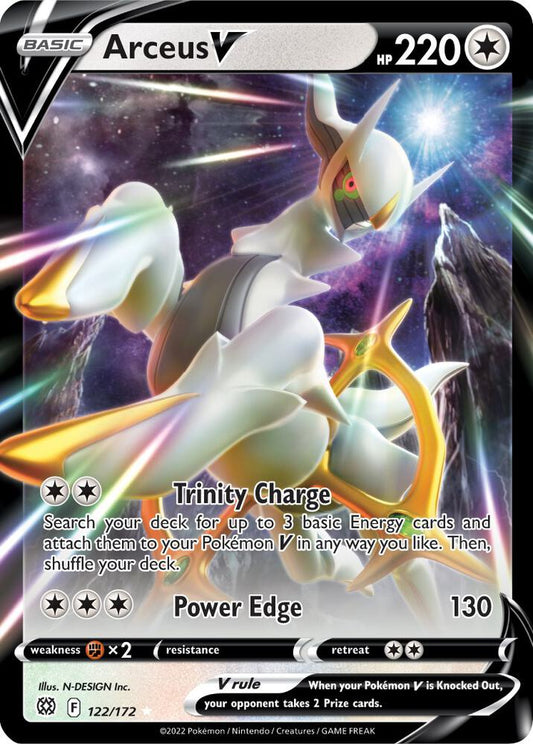 Arceus V Holofoil Ultra Rare SWSH09: Brilliant Stars 122/172 NM
