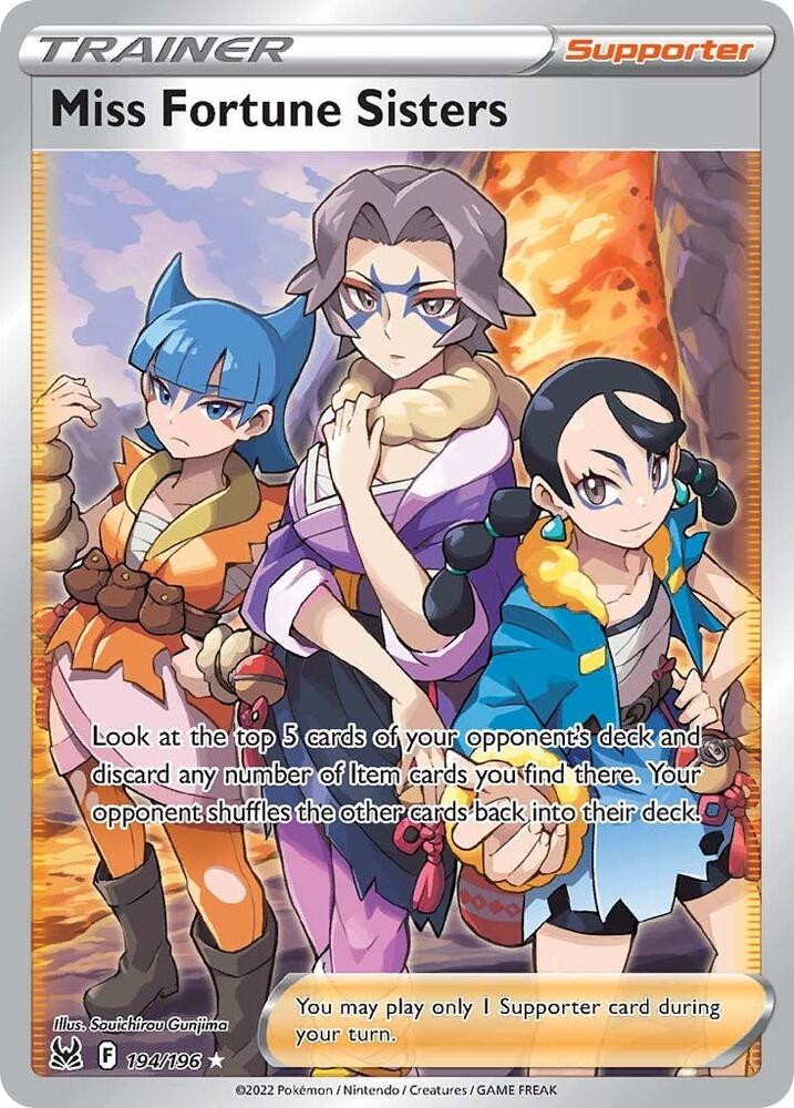 Miss Fortune Sisters (Full Art) Holo Ultra Rare SWSH11: Lost Origin 194/196 NM