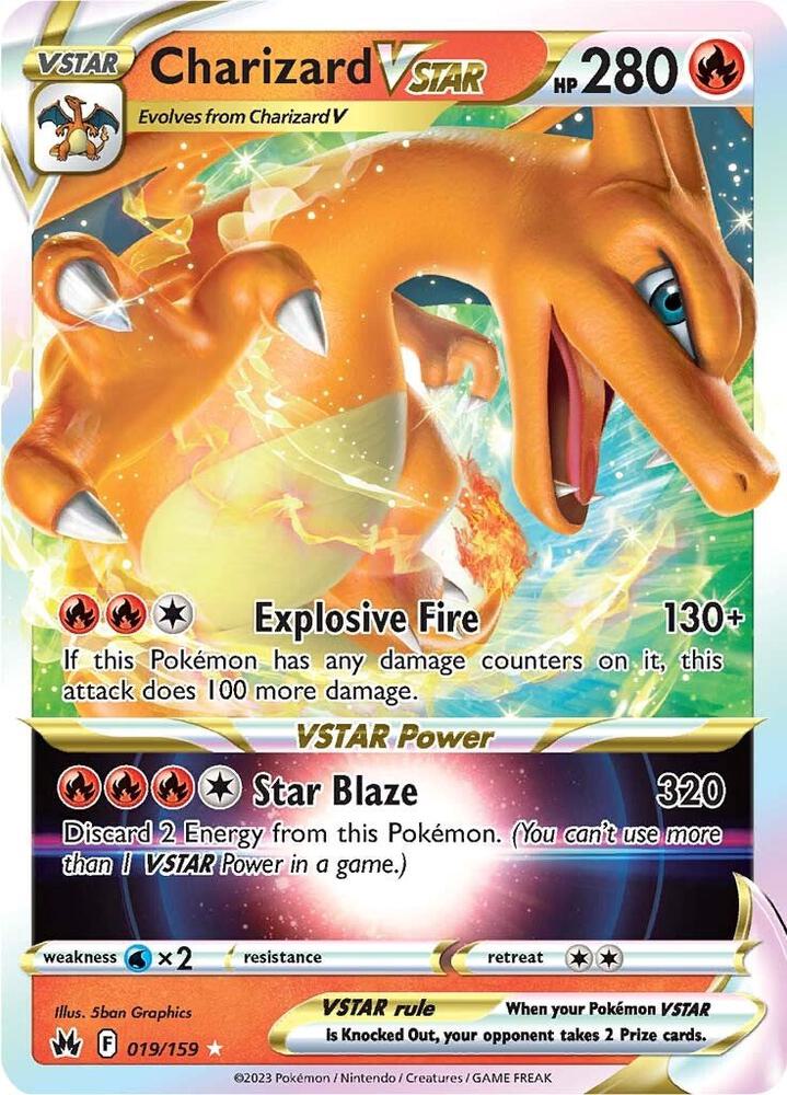 Charizard VSTAR Holo Ultra Rare Crown Zenith 019/159 NM