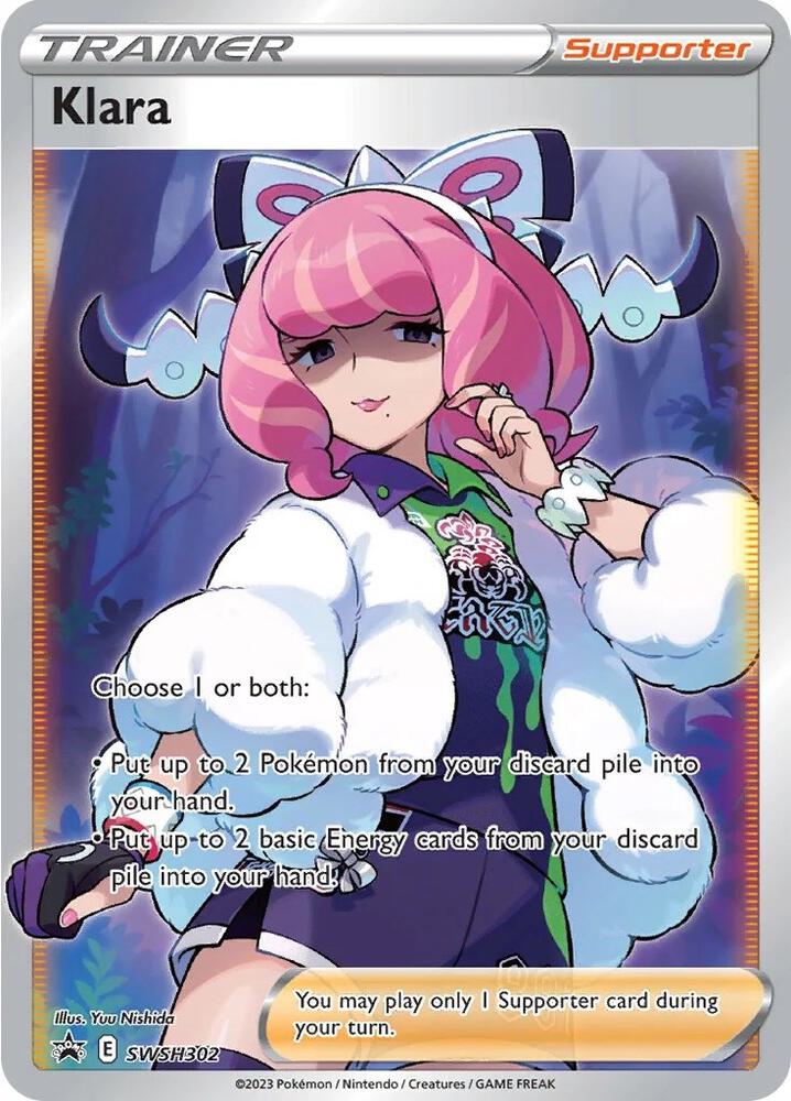 Klara (Full Art) Holofoil Ultra Rare SWSH: Sword & Shield Promo Cards SWSH302 NM