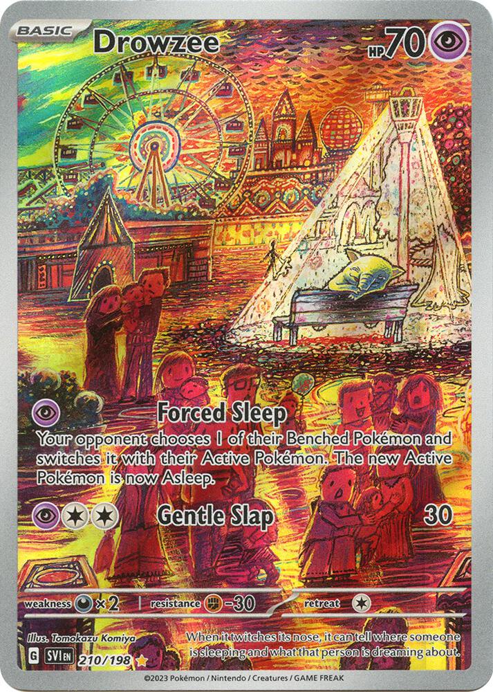 Drowzee Holo Illustration Rare SV01: Scarlet & Violet Base Set 210/198 NM